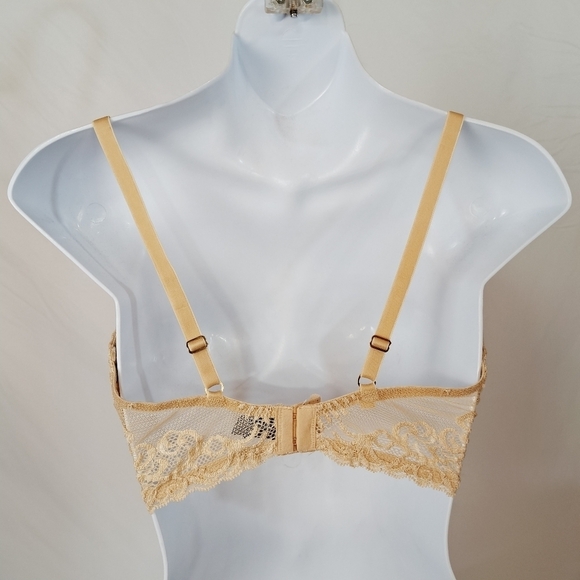 Natori Neutral Lace Trim Lightly lined Balconette Bra 36DDD - Picture 4 of 8